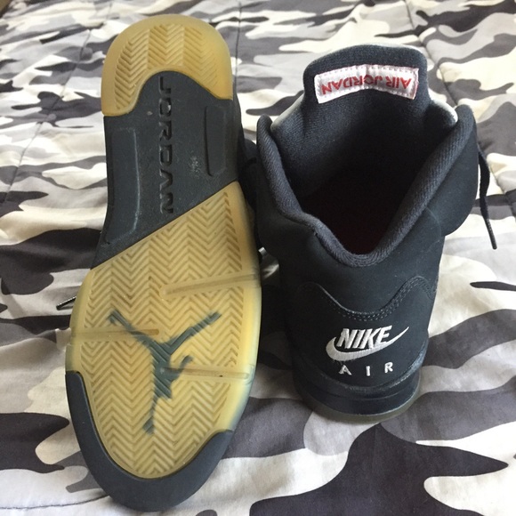 Air Jordan 5 GS “Black Metallic” Sz 7/Women’s 8.5 - Picture 4 of 4